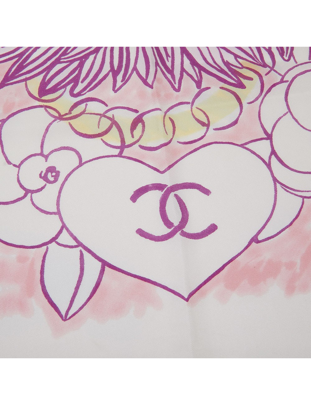 Carré en soie CHANEL camélias