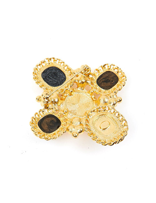 Broche CHANEL  émaillée 