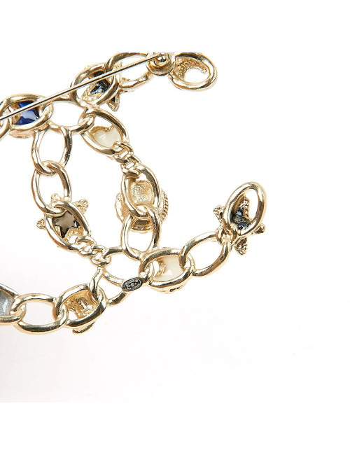 Broche CHANEL  cœur étoile lune