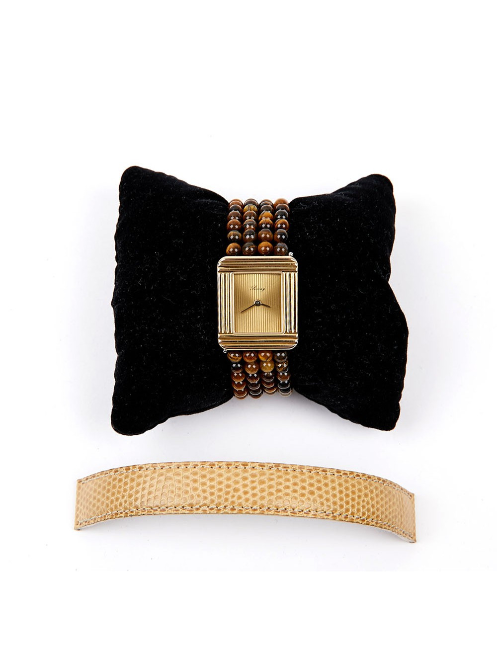 Montre Poray bracelet œil de perdrix et lezard