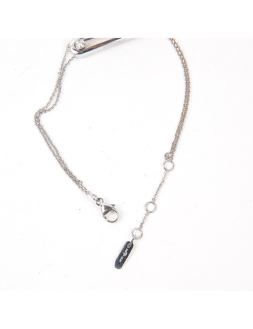 Bracelet Messika or blanc et diamants