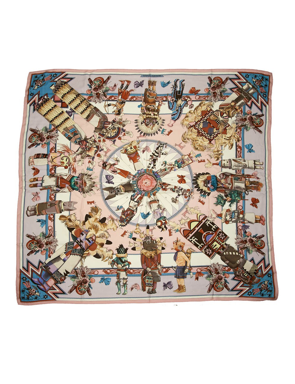 Châle HERMES cachemire et soie Collector