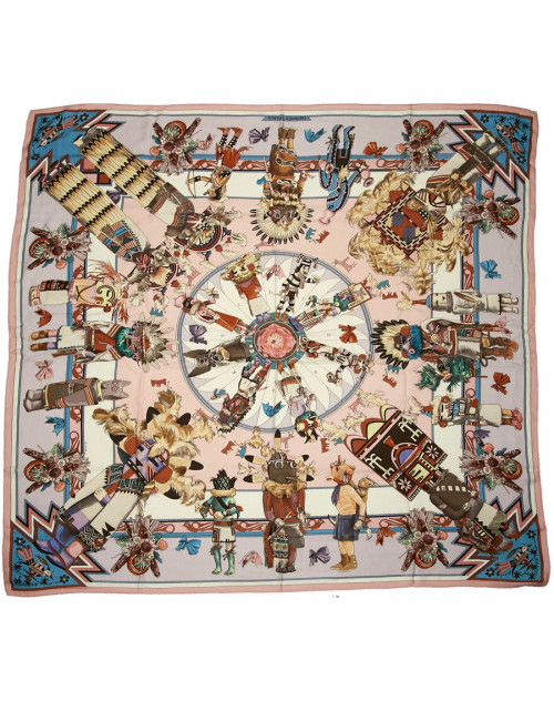Châle HERMES cachemire et soie Collector