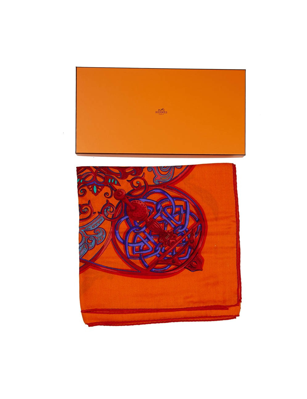 Châle La charmante aux animaux HERMES cachemire  et soie