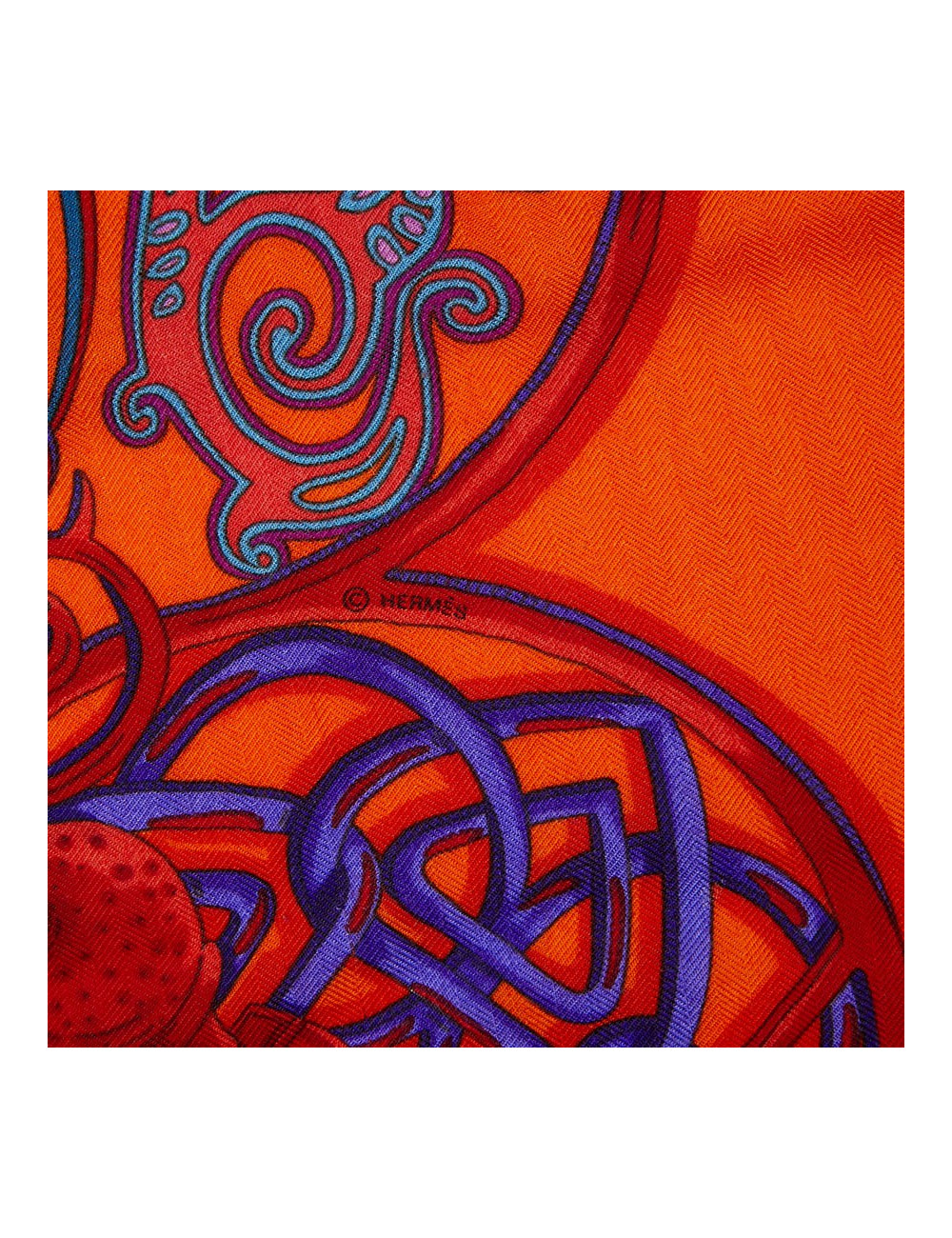 Châle La charmante aux animaux HERMES cachemire  et soie