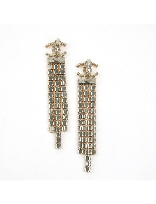 Clips pendants CHANEL Egypte dorés