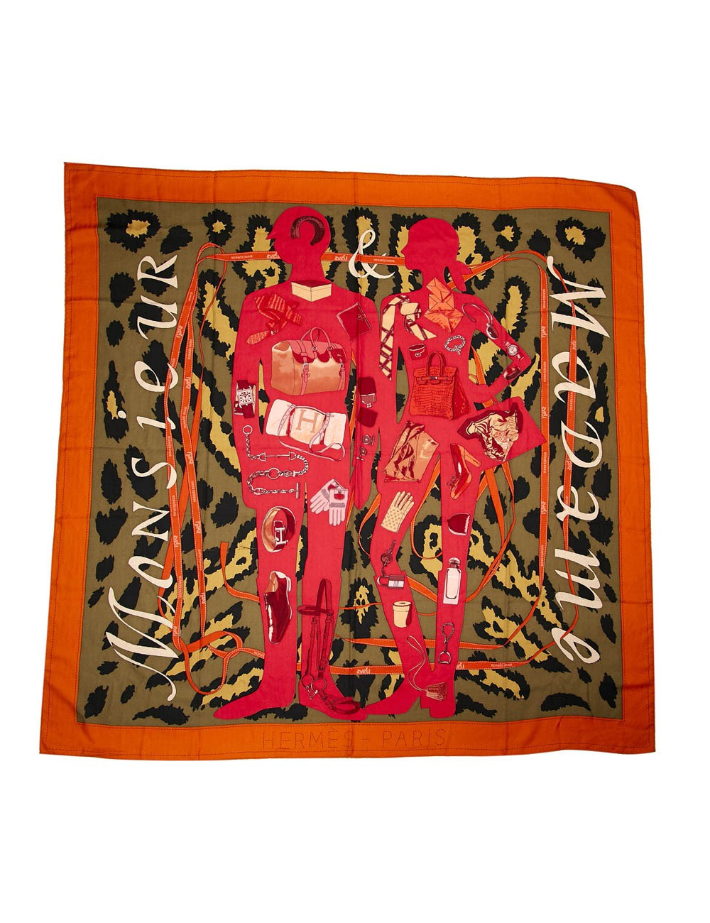 Châle HERMES Monsieur Madame