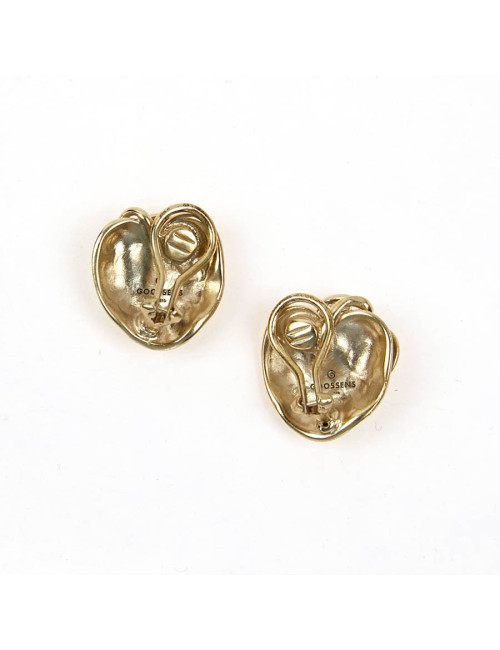 Clips coeurs GOOSSENS dorés