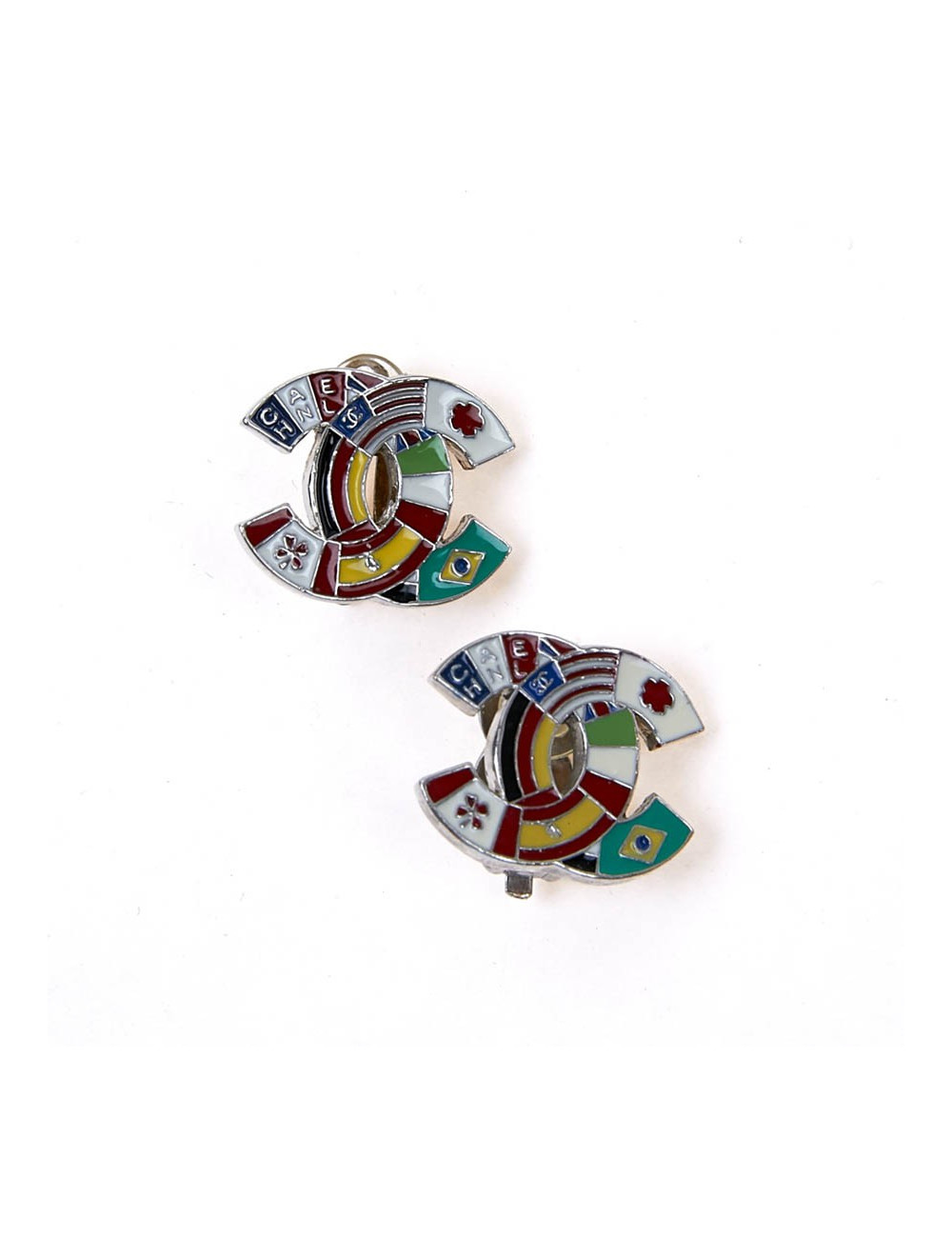 Clips CHANEL Vintage drapeaux