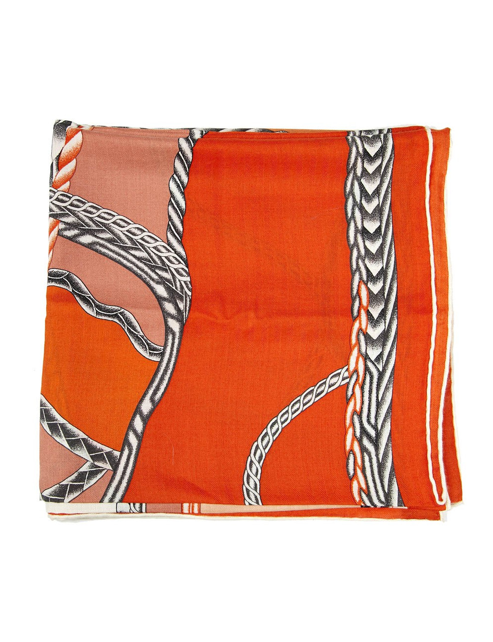 Châle HERMES "Robe du soir" cachemire et soie