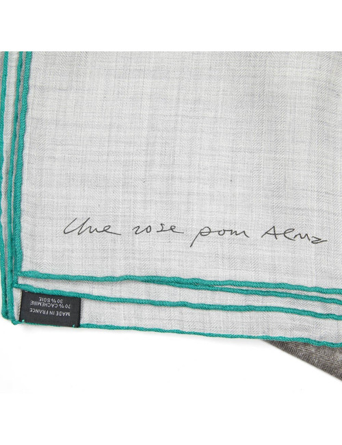 Châle HERMES "Une rose pour Alma"
