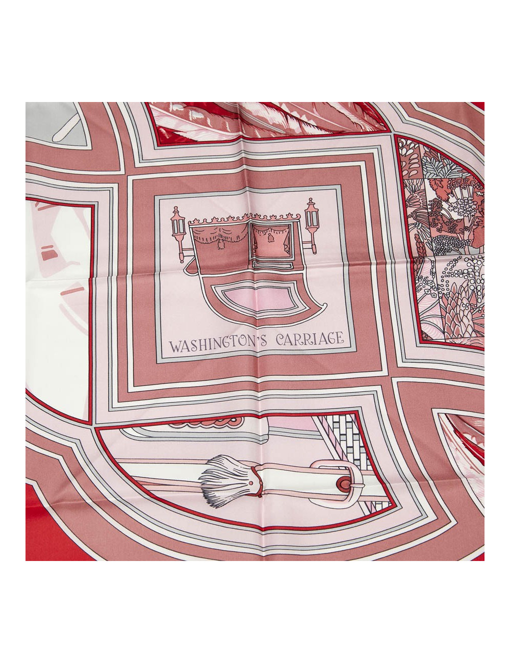 HERMES Washington's Carriage Scarf 140 - Occasion Certified Authentic