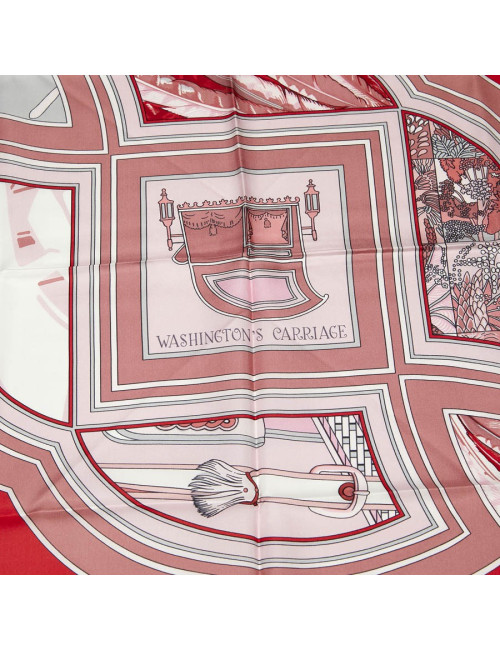 HERMES Washington's Carriage Scarf 140 - Occasion Certified Authentic