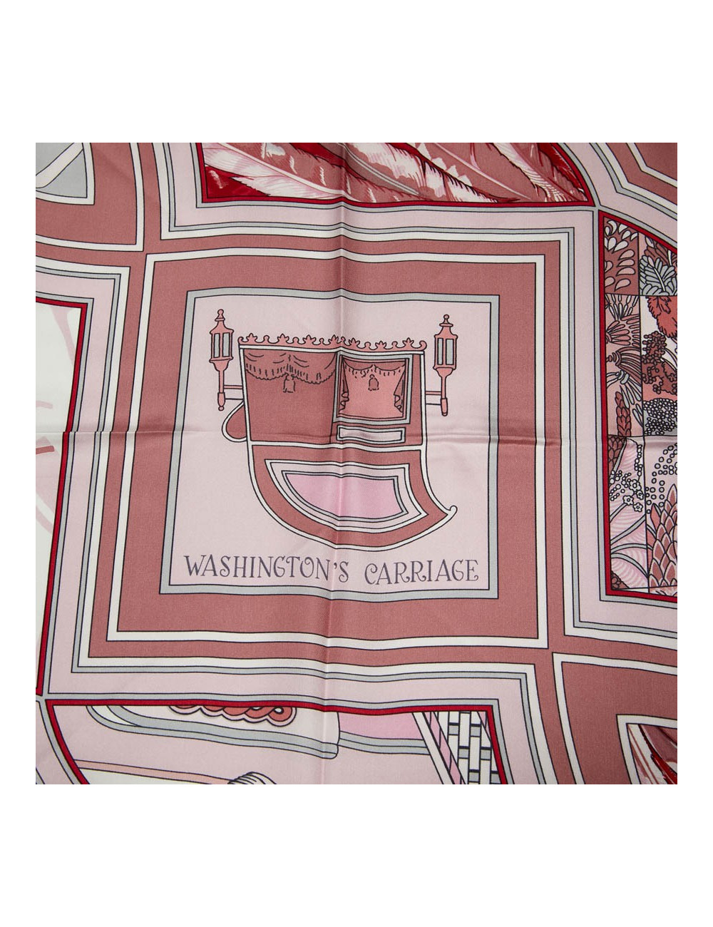 HERMES Washington's Carriage Scarf 140 - Occasion Certified Authentic