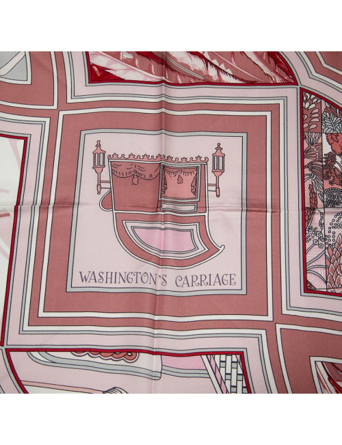 HERMES Washington's Carriage Scarf 140 - Occasion Certified Authentic