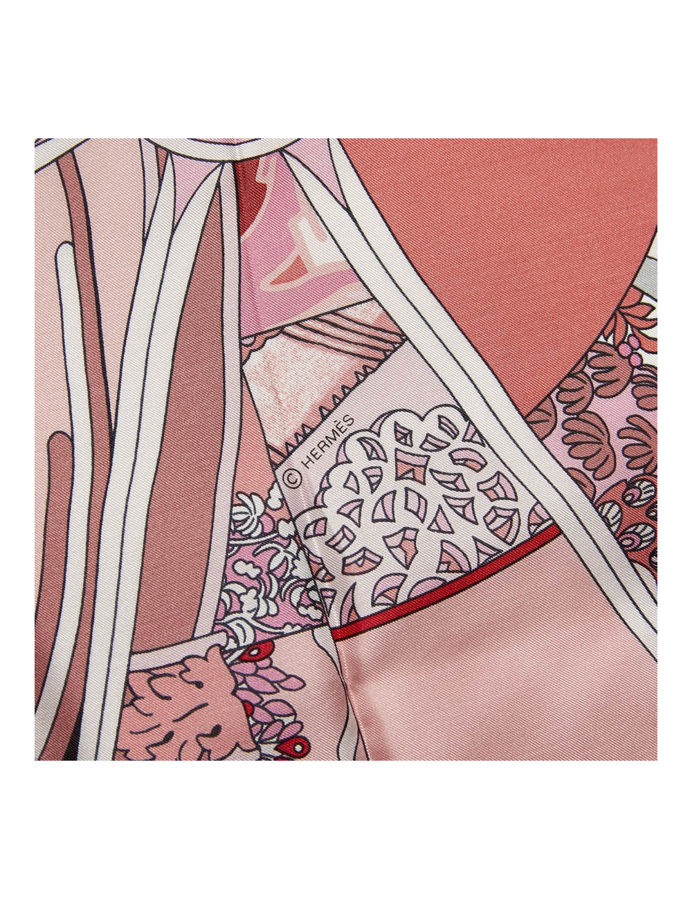 HERMES Washington's Carriage Scarf 140 - Occasion Certified Authentic