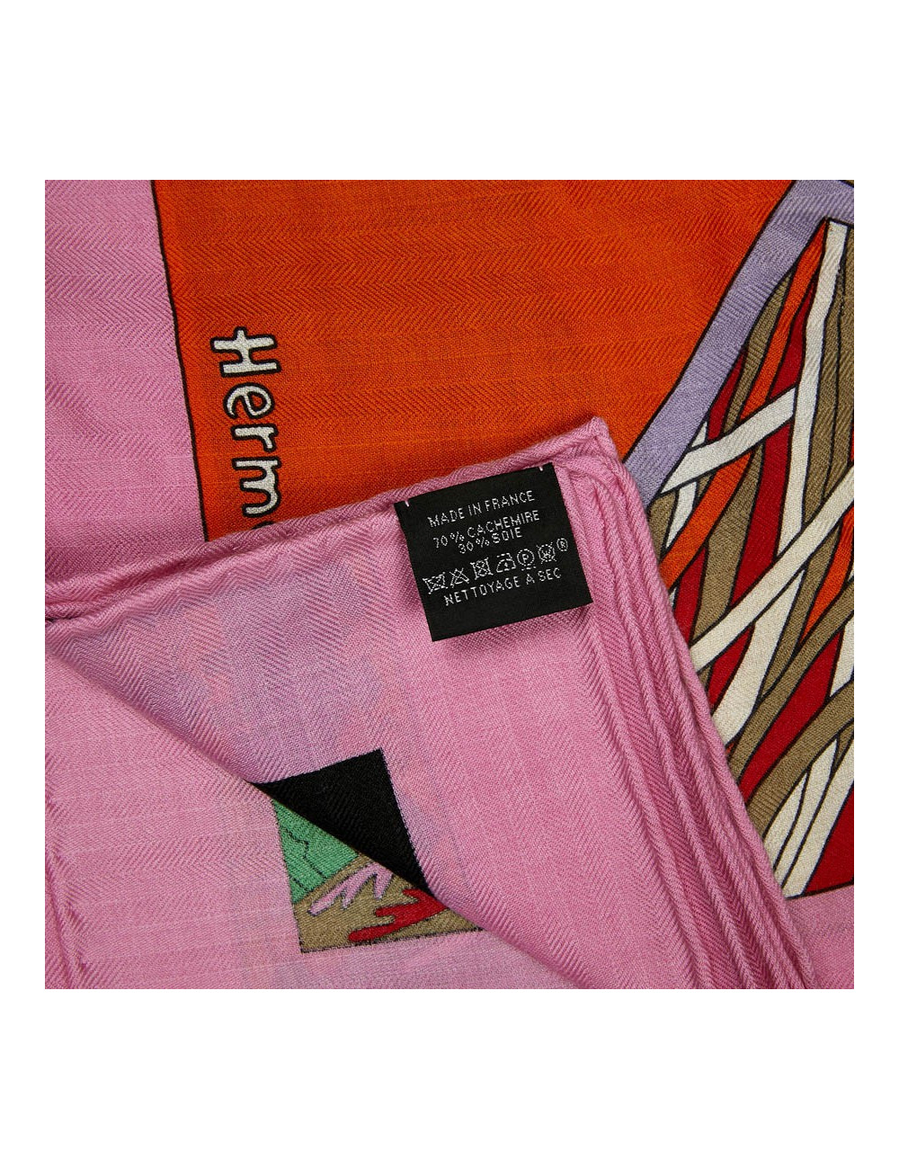 Châle HERMES "A travers champs"