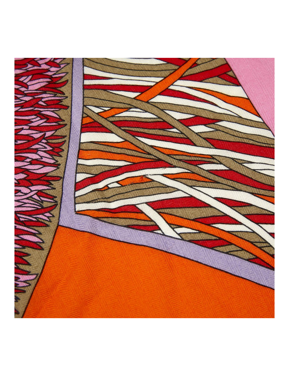 Châle HERMES "A travers champs"