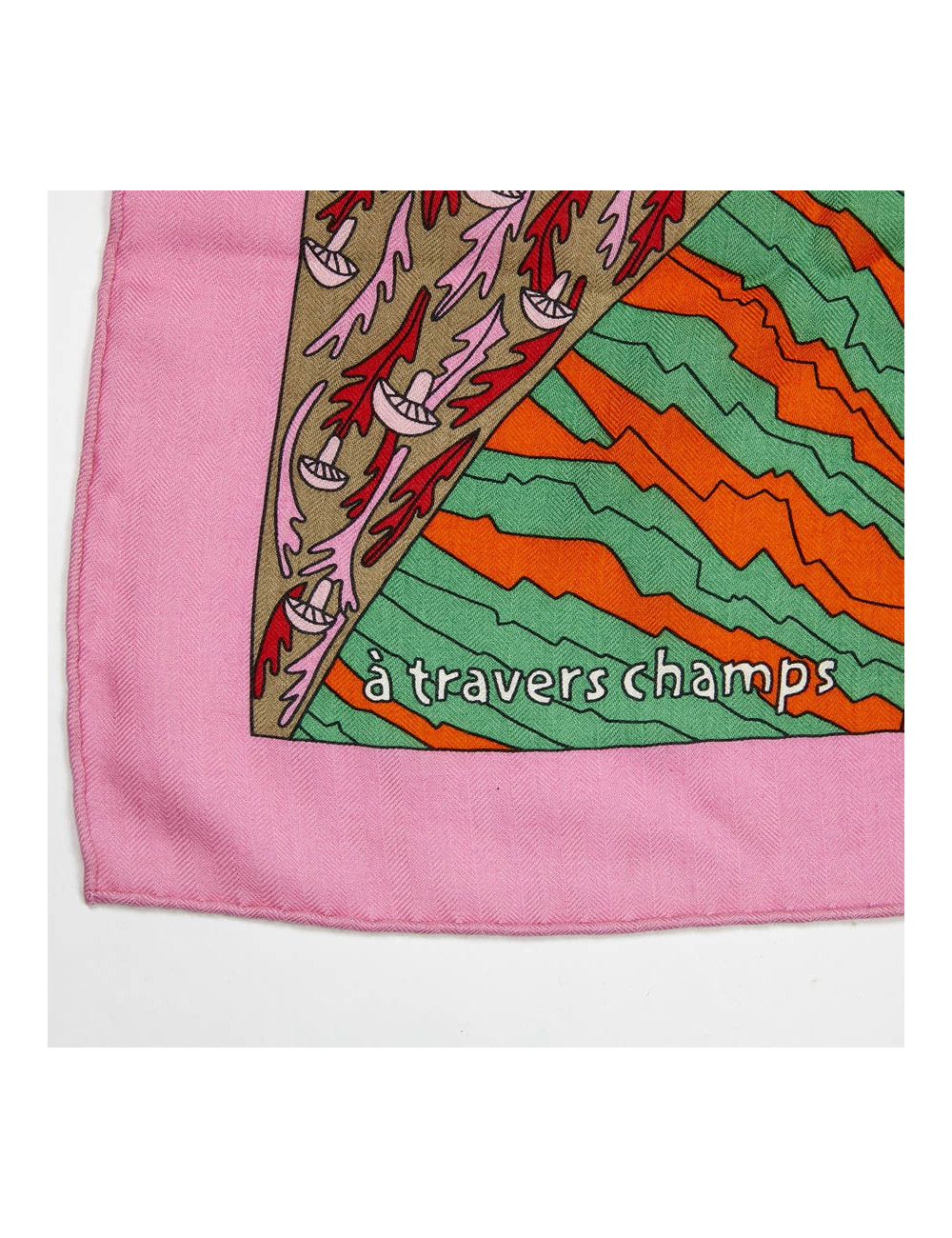 Châle HERMES "A travers champs"