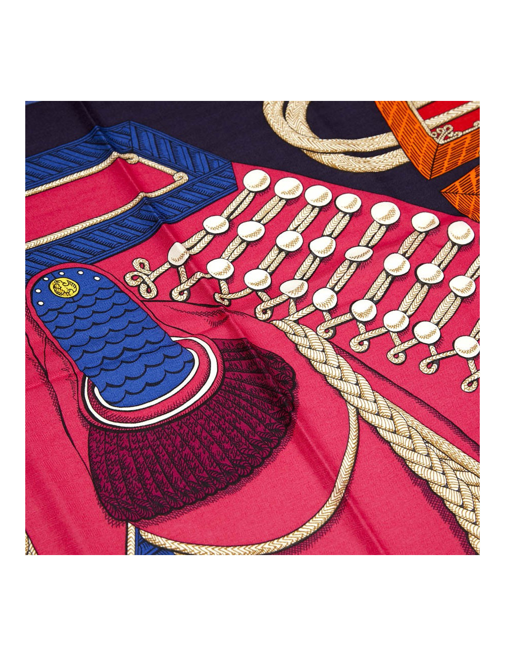 Châle cachemire HERMES Zouaves et dragons