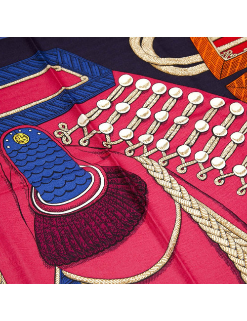 Châle cachemire HERMES Zouaves et dragons