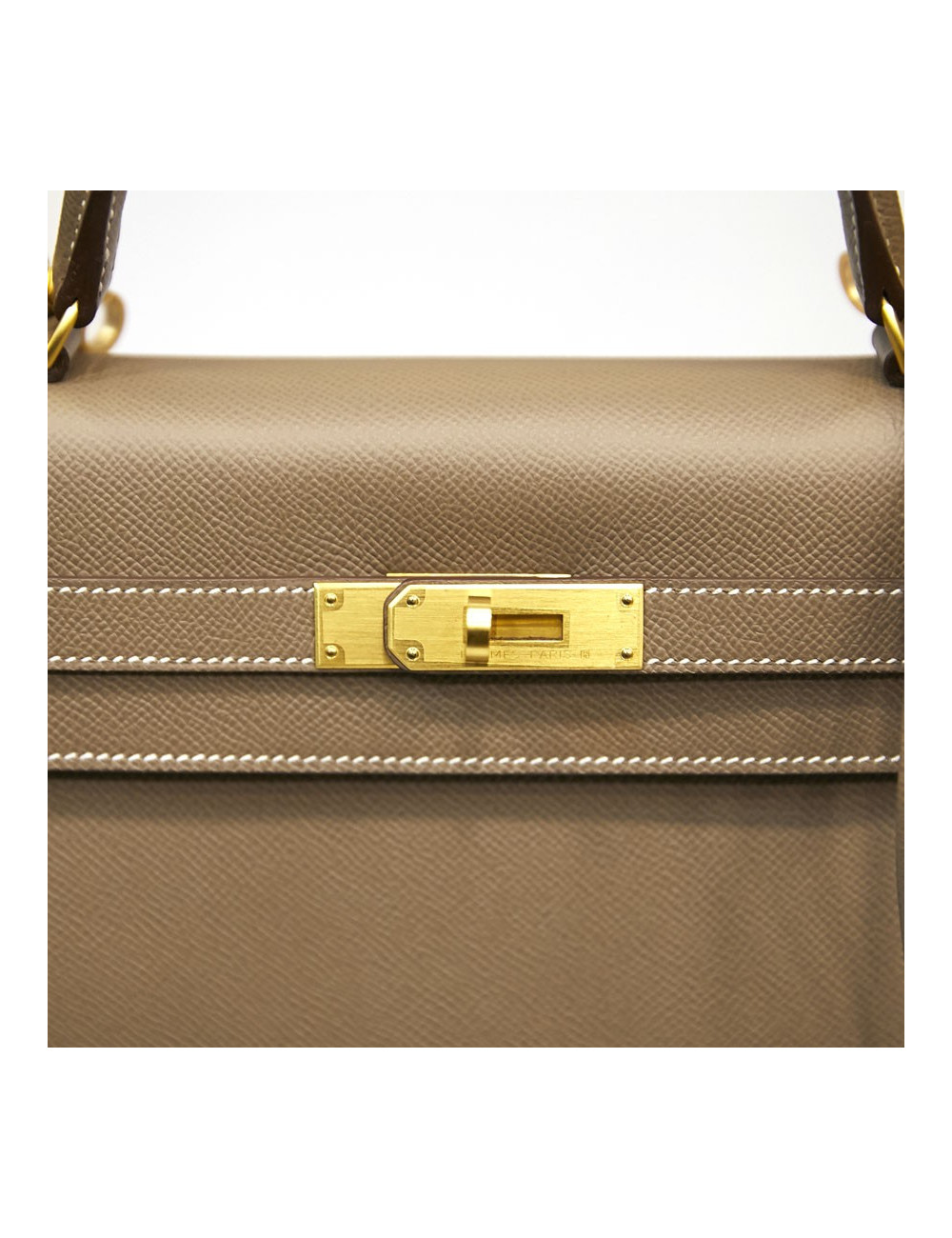 Kelly II 35 sellier Hermès etoupe 