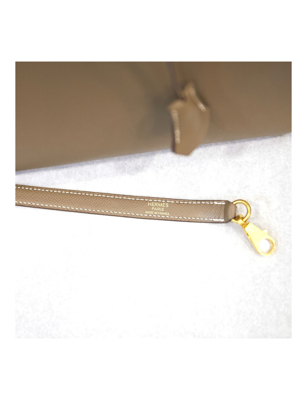 Kelly II 35 sellier Hermès etoupe 