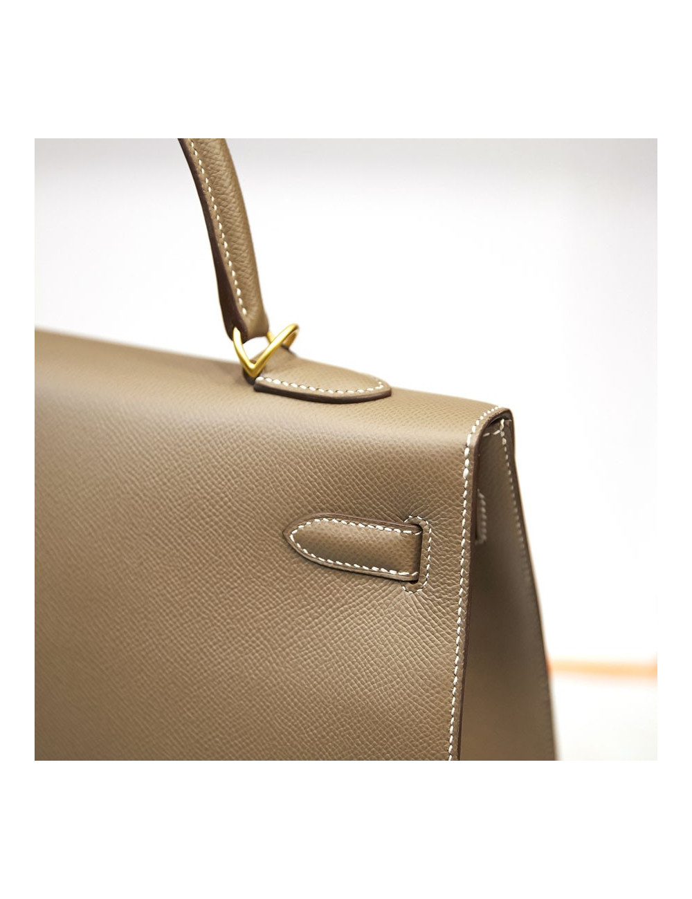 Kelly II 35 sellier Hermès etoupe 