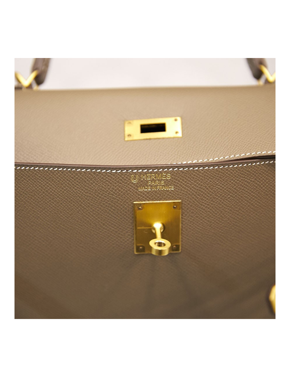 Kelly II 35 sellier Hermès etoupe 