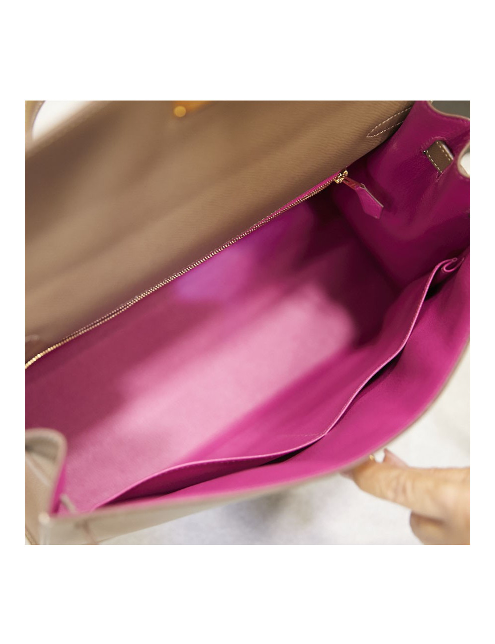 Kelly II 35 sellier Hermès etoupe 