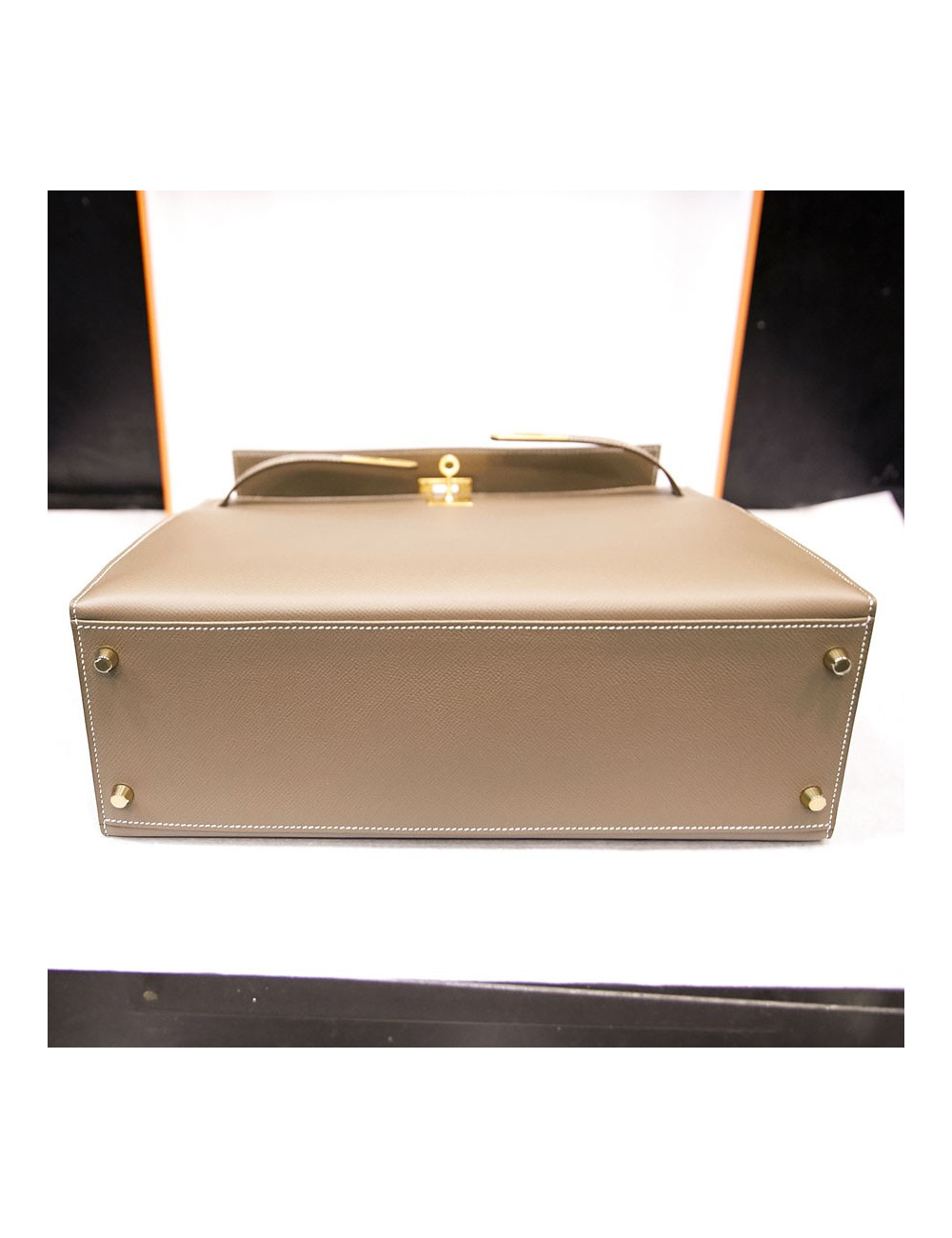 Kelly II 35 sellier Hermès etoupe 