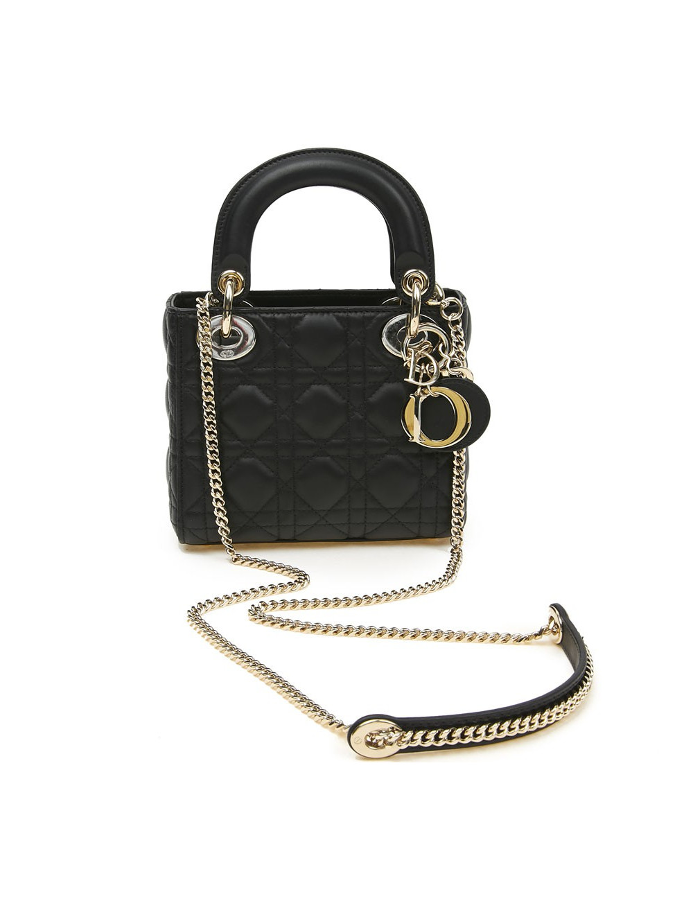 Sac à main Mini Lady D Dior noir