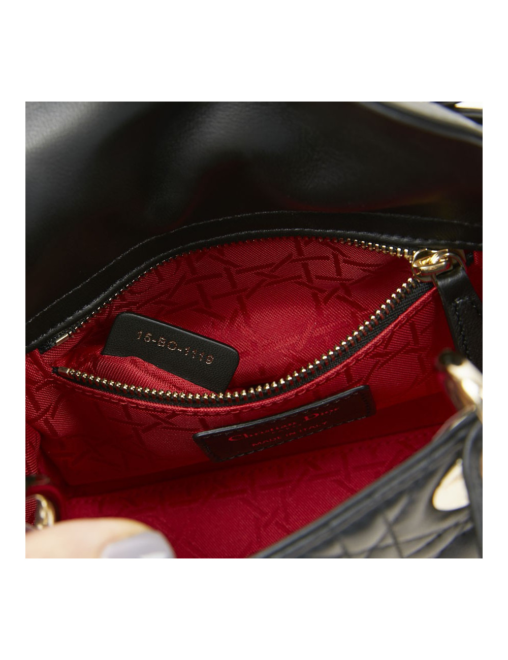 Sac à main Mini Lady D Dior noir
