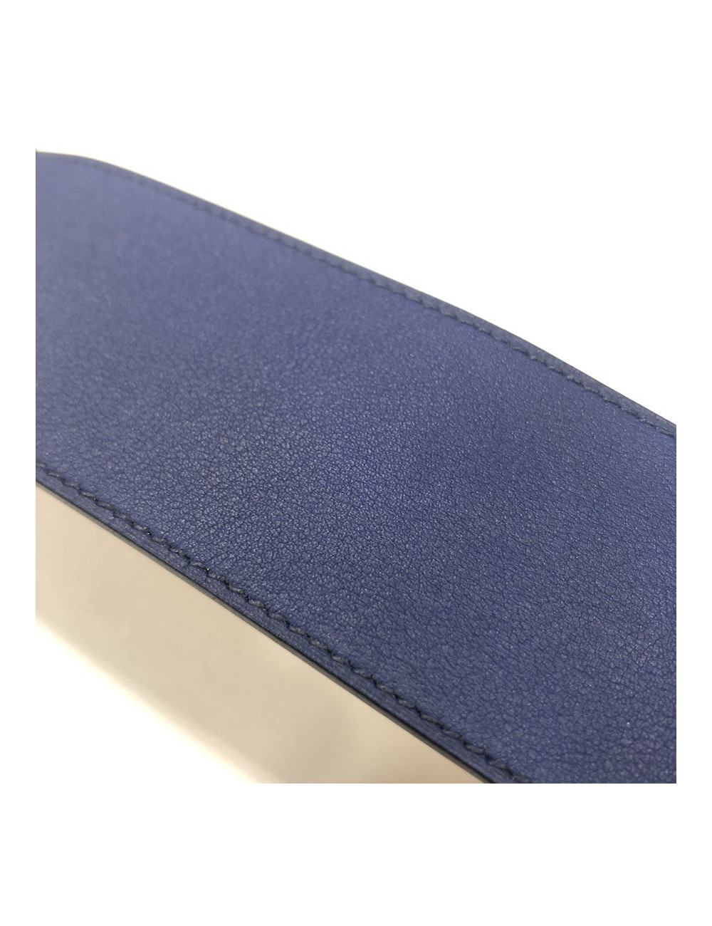 xxx Manchette HERMES modèle Extrême en cuir veau swift bleu saphir 