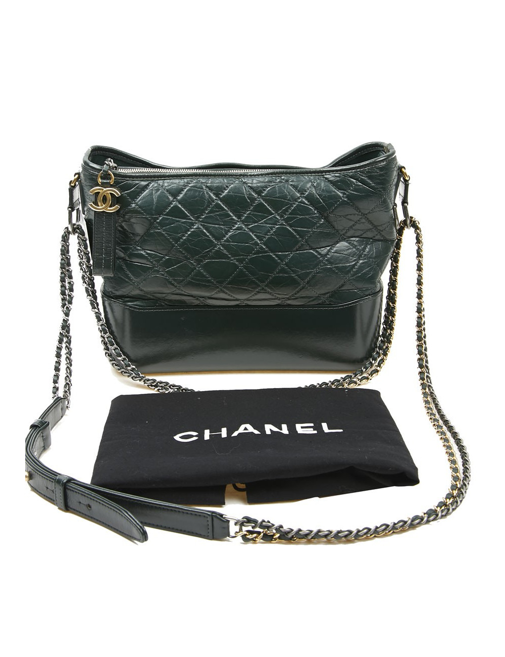 Sac Gabrielle CHANEL cuir vert