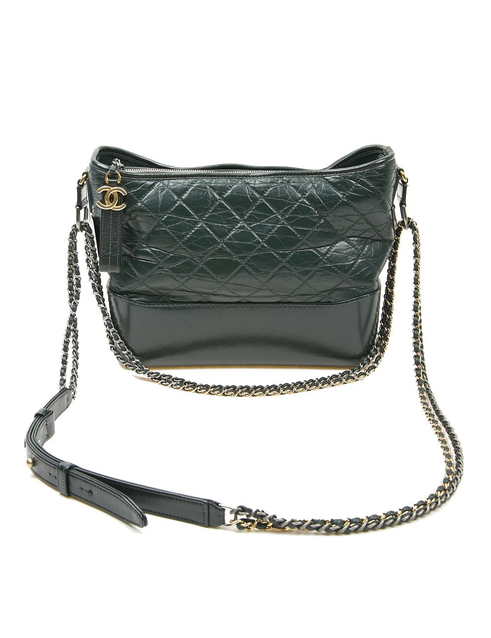 Sac Gabrielle CHANEL cuir vert