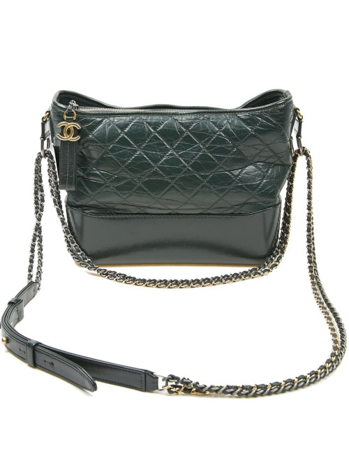 Sac Gabrielle CHANEL cuir vert