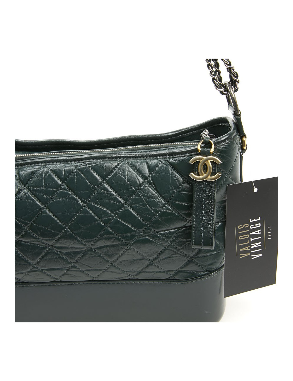Sac Gabrielle CHANEL cuir vert
