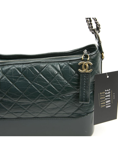 Sac Gabrielle CHANEL cuir vert