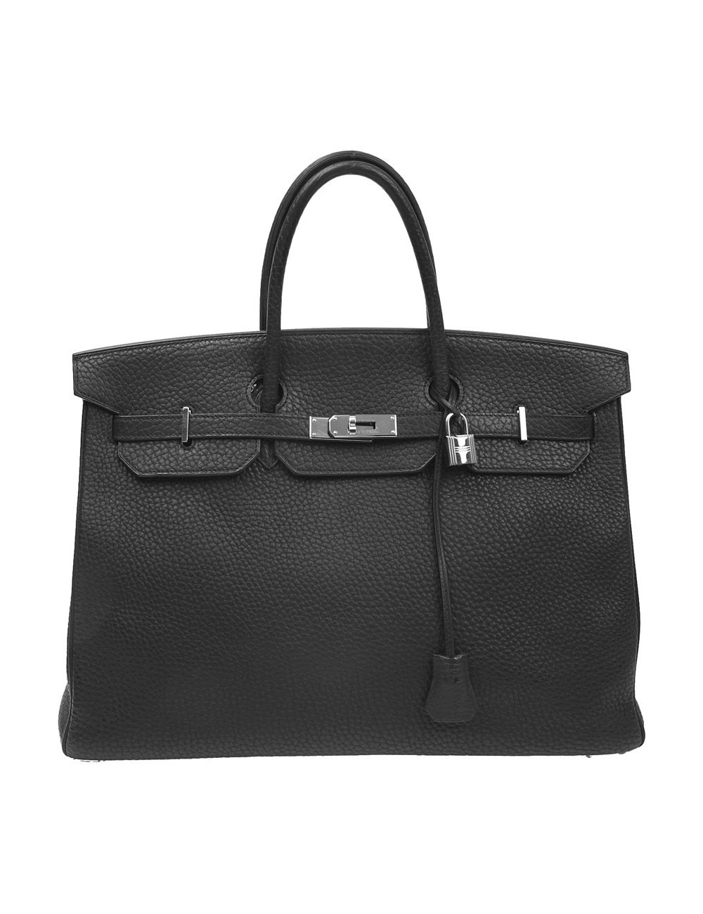 Birkin 40 Hermès cuir Fiord noir