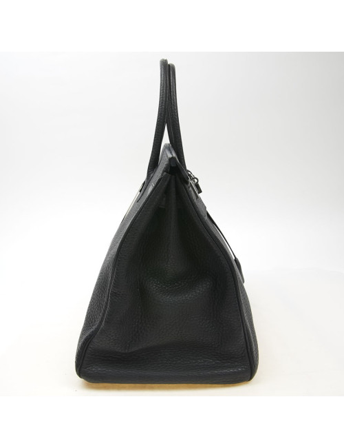 Birkin 40 Hermès cuir Fiord noir