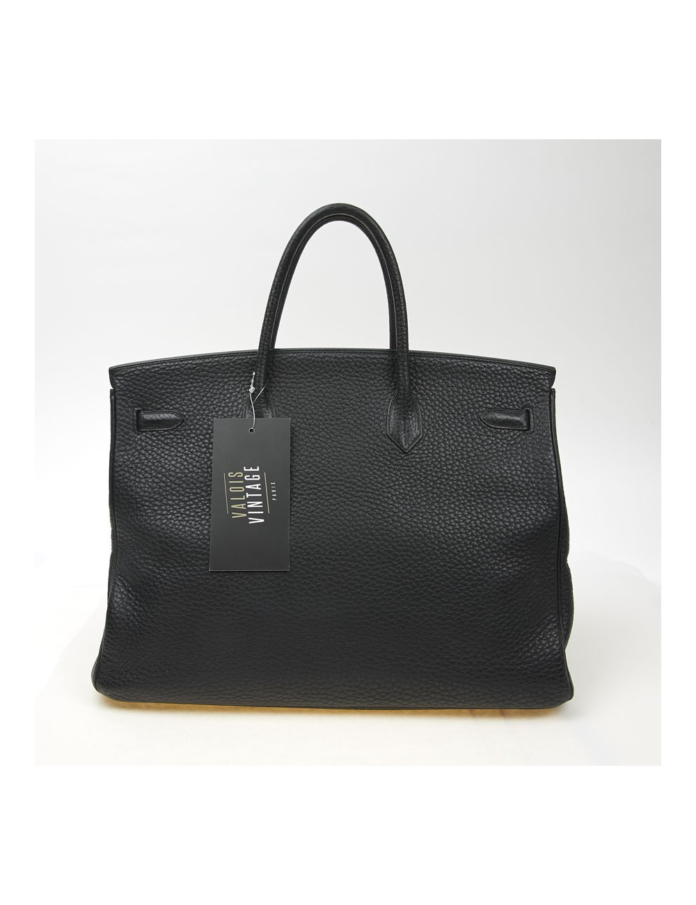 Birkin 40 Hermès cuir Fiord noir