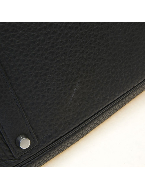 Birkin 40 Hermès cuir Fiord noir
