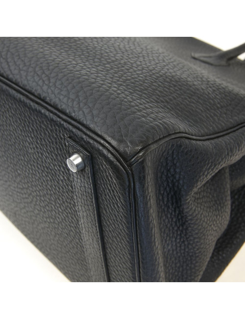 Birkin 40 Hermès cuir Fiord noir