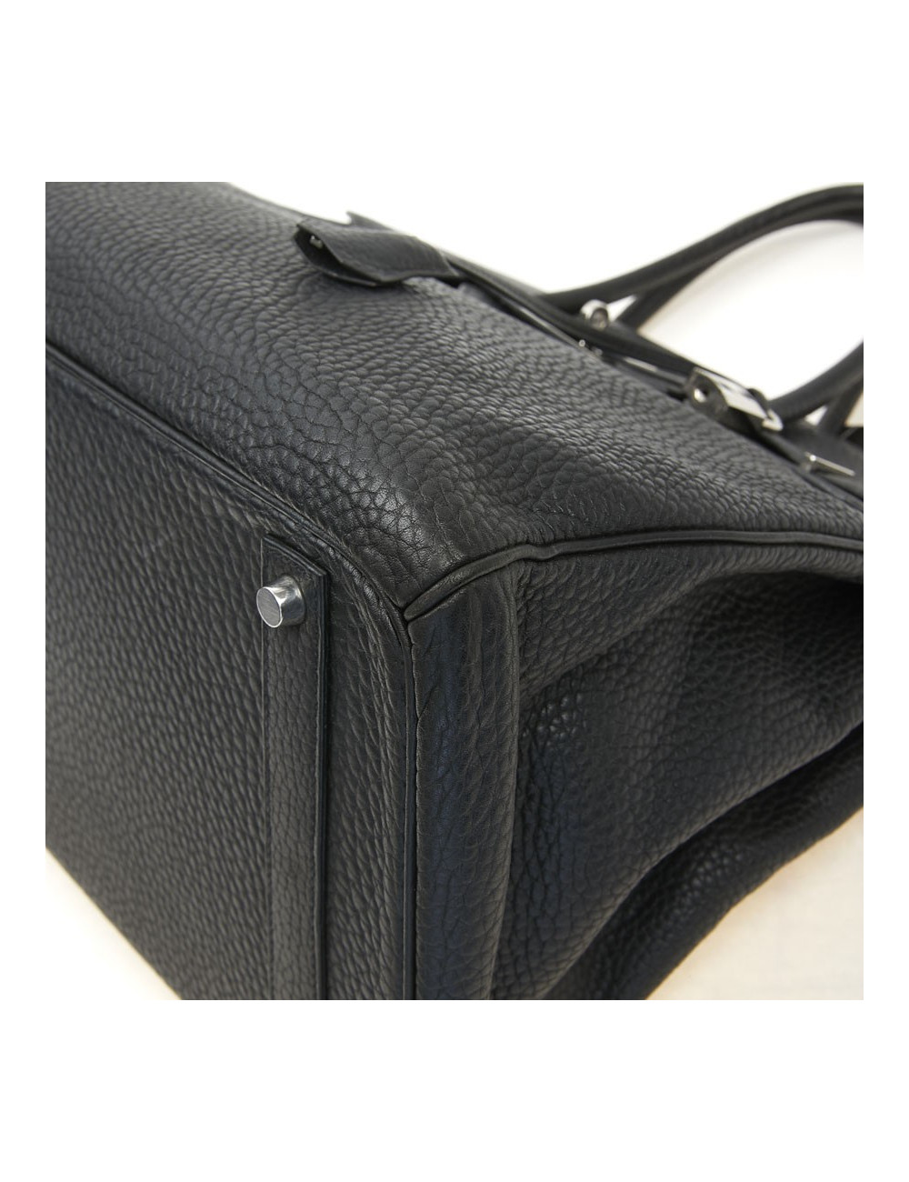 Birkin 40 Hermès cuir Fiord noir