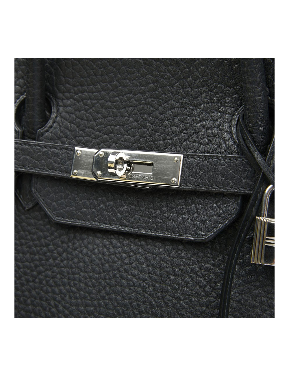 Birkin 40 Hermès cuir Fiord noir