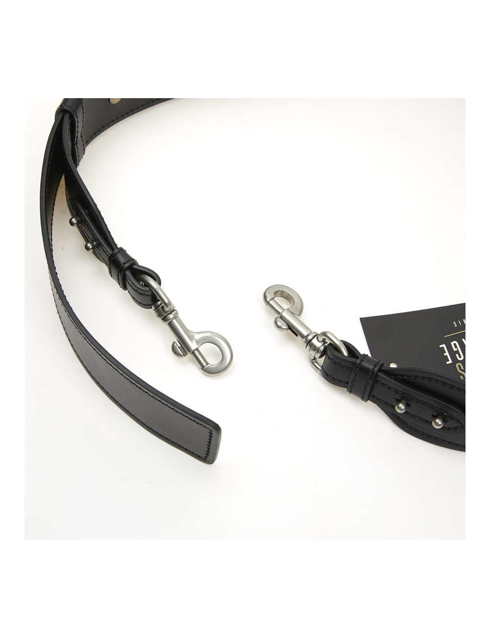  J'ADIOR DIOR black leather shoulder strap