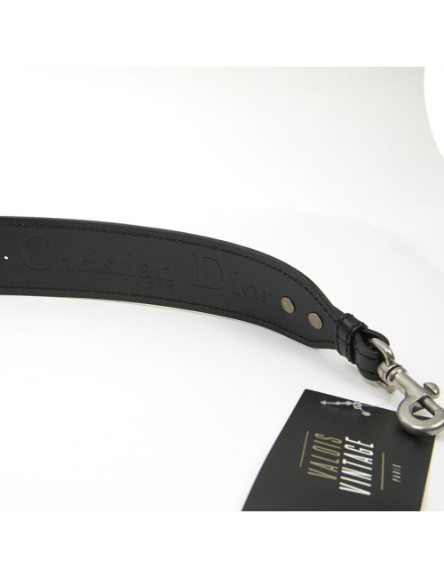  J'ADIOR DIOR black leather shoulder strap
