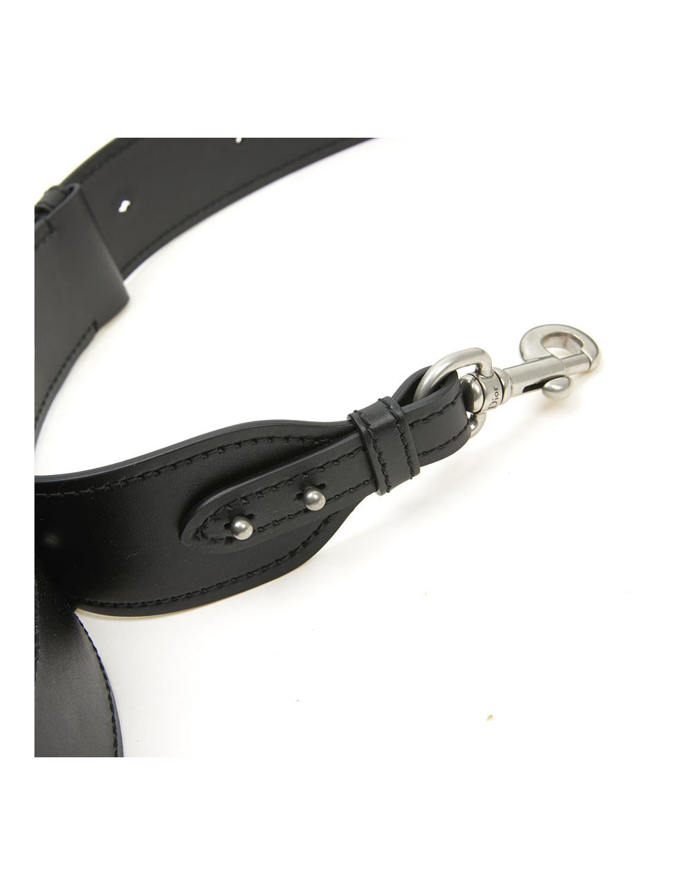  J'ADIOR DIOR black leather shoulder strap