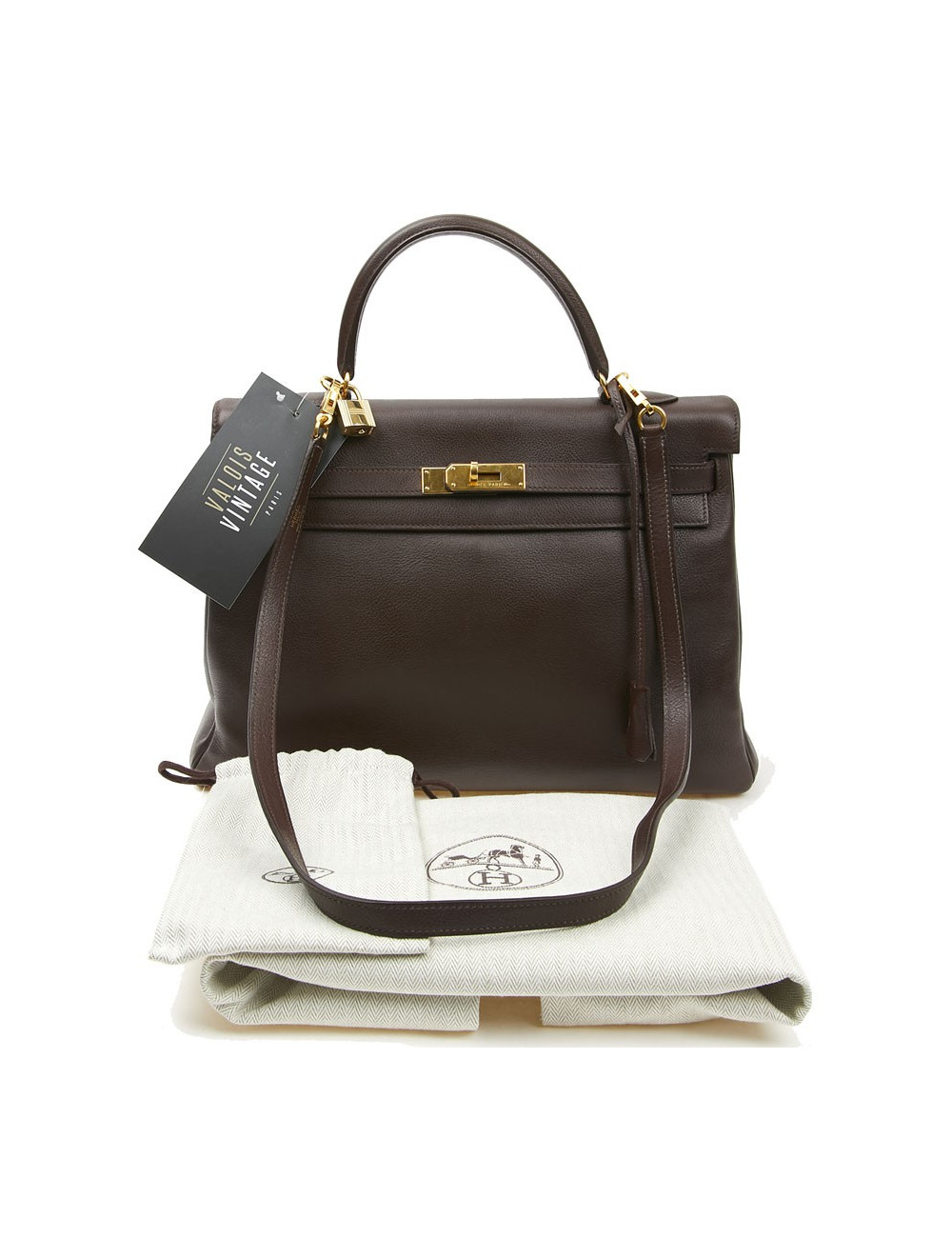 Kelly 35 HERMES cur marron